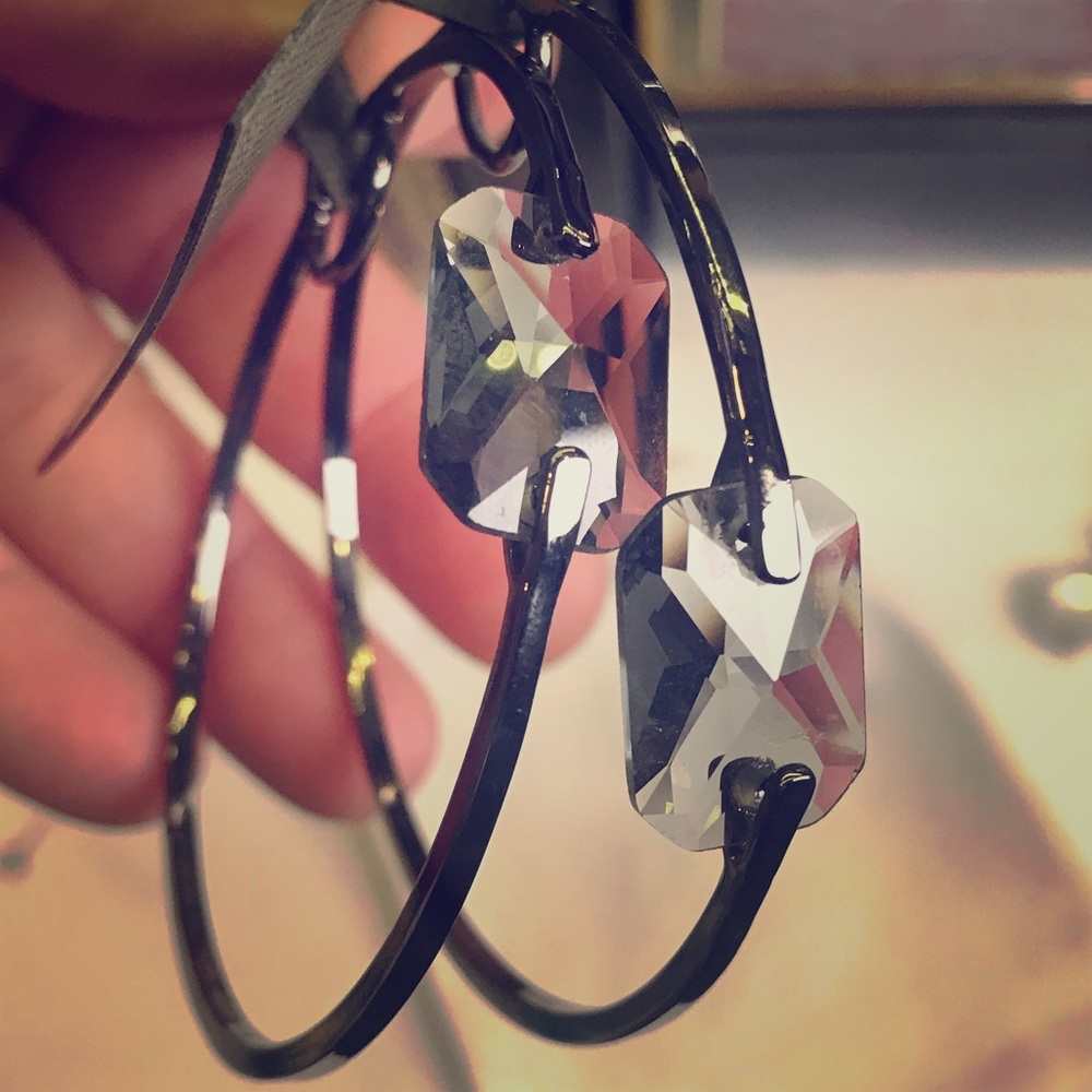 Vince Camuto hoop earrings.